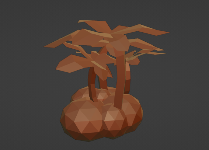 Palm trees blockout