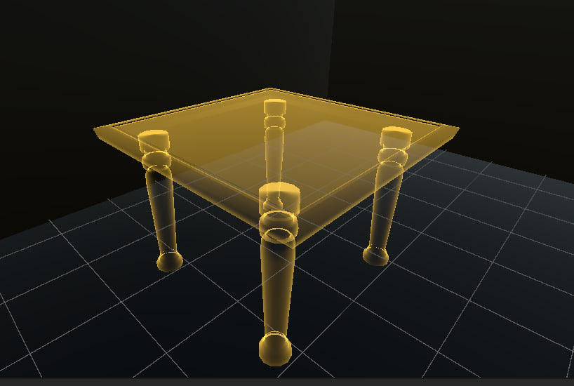 Table with Fresnel Shader